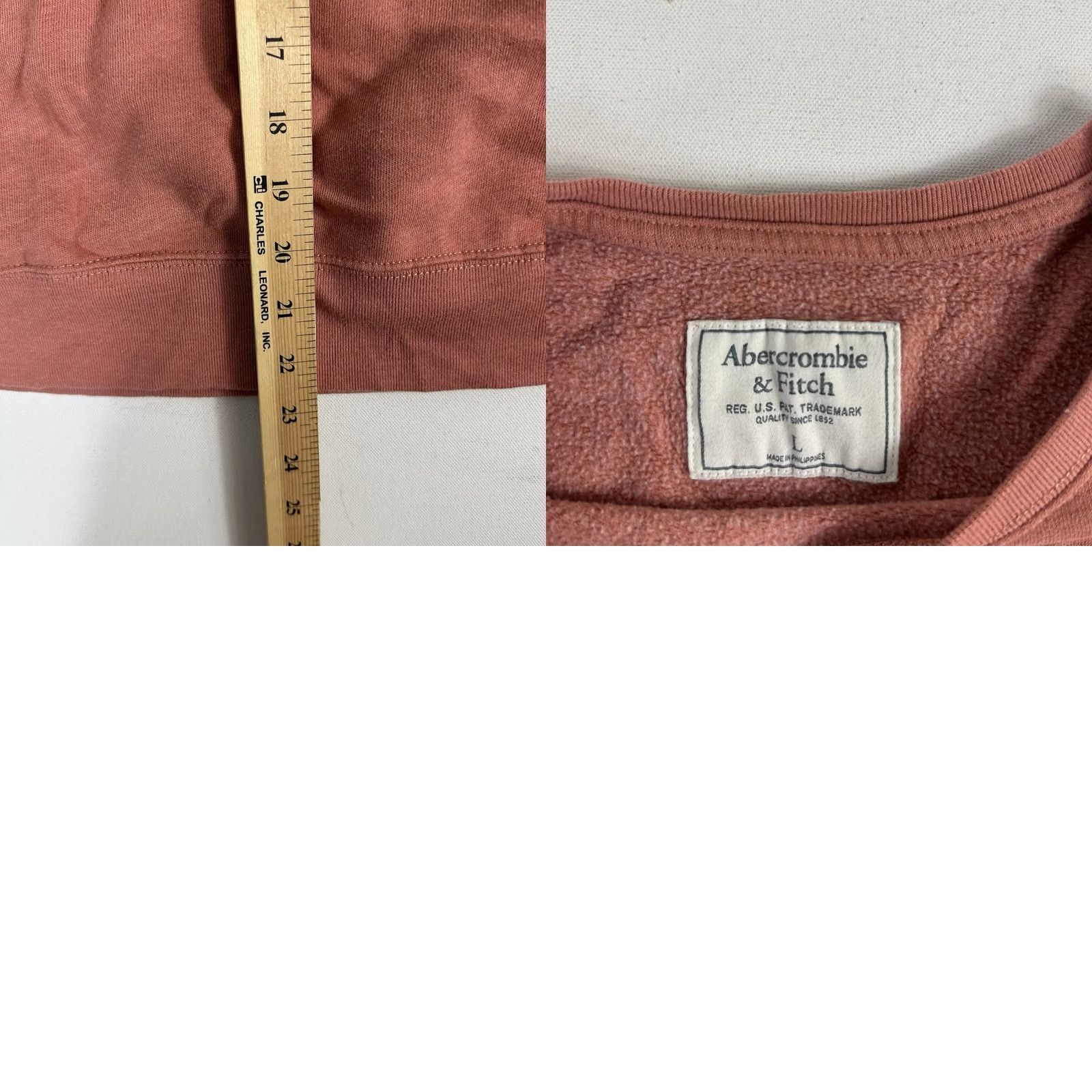 Abercrombie & Fitch VINTAGE Abercrombie & Fitch Sweater Womens Large Pullover Crewneck Pink 90s Preppy Academia Cropped Crew Neck Knit Pullover Mens Womens Girls? Size L / US 10 / IT 46 - 8 Thumbnail