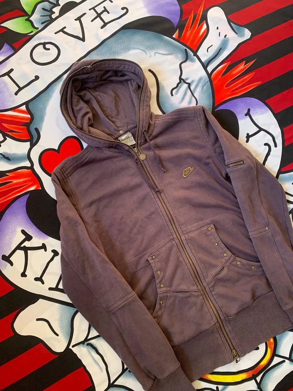 Nike Vintage Nike Y2K full zip hoodie in purple Size M Size M / US 6-8 / IT 42-44 - 2 Thumbnail
