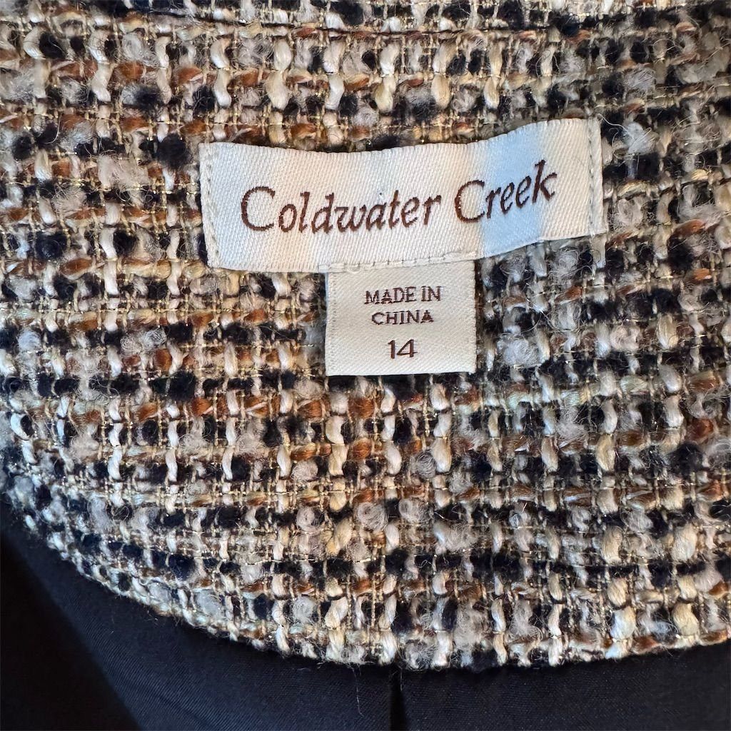 Coldwater Creek Coldwater Creek Women's Tweed Jacket Size 14 Multicolor Ope Size XL / US 12-14 / IT 48-50 - 8 Thumbnail