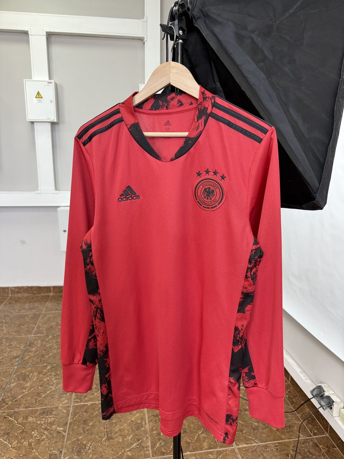 Adidas 🇩🇪 2020 Adidas Germany Goalkeeper Fussball Bund Jersey Soccer Size US M / EU 48-50 / 2 - 1 Thumbnail