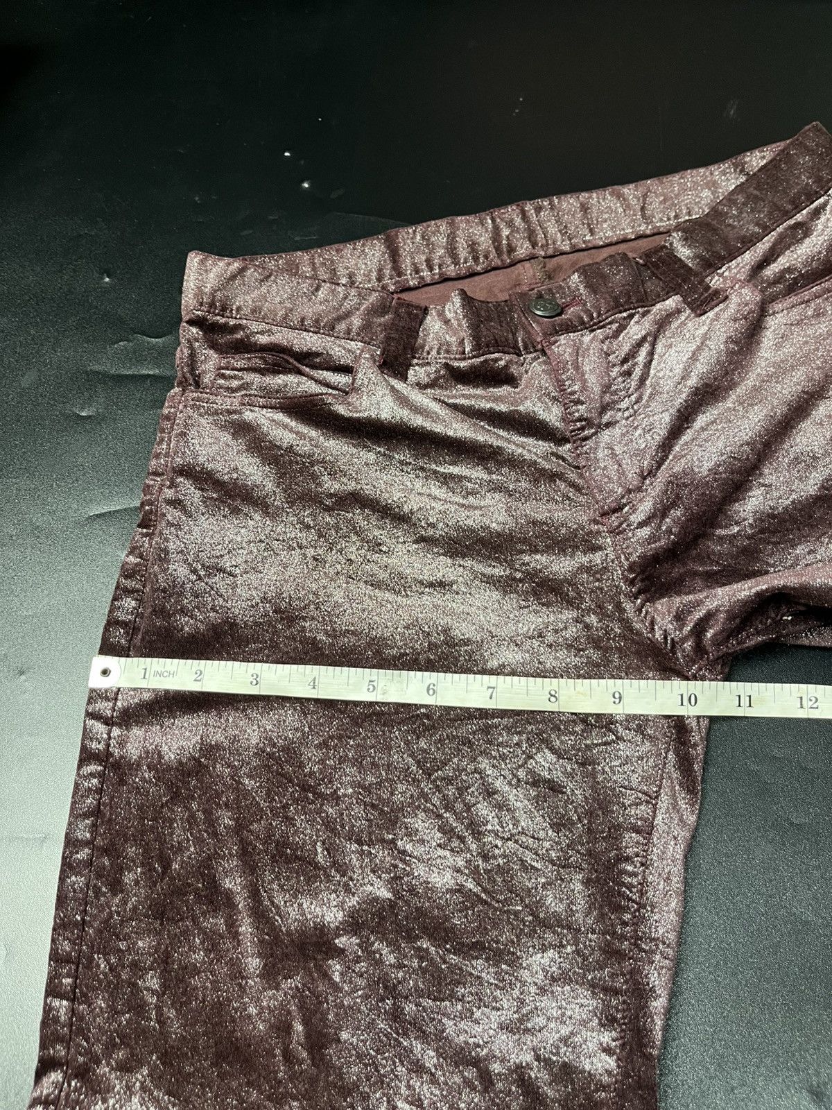 If Six Was Nine Japanese IAN ERVISION Metallic Flare jeans Size US 30 / EU 46 - 16 Thumbnail