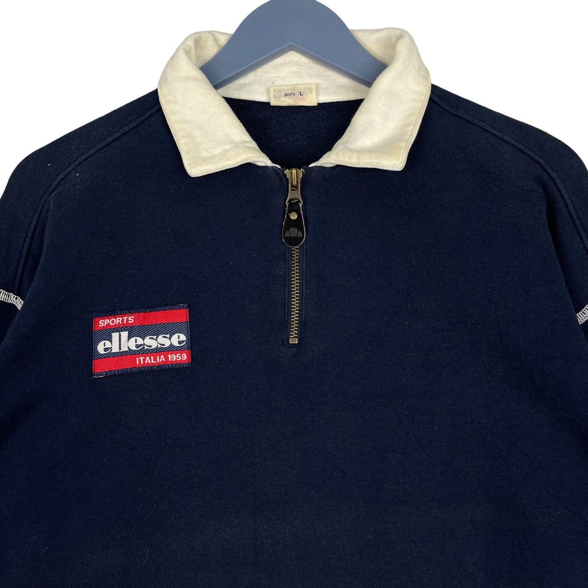Ellesse × Vintage Vintage Ellesse Quater Zip With Collar Sweatshirt Size L Size US L / EU 52-54 / 3 - 7 Thumbnail