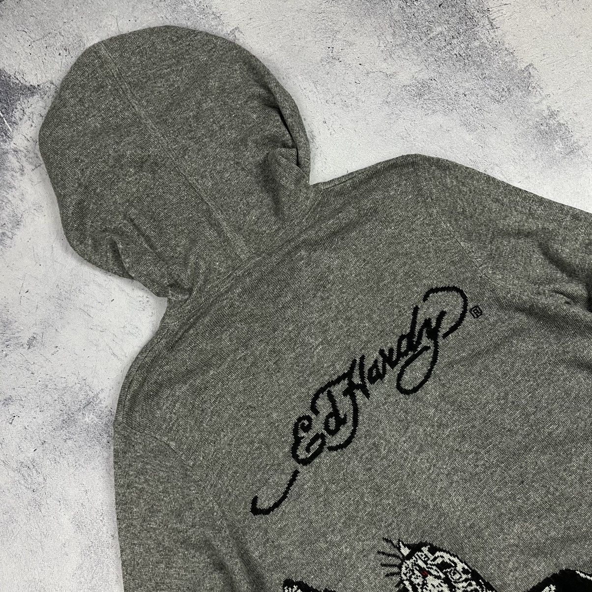Ed Hardy Vintage Ed Hardy tiger y2k big logo hooded sweater 90’s Size US L / EU 52-54 / 3 - 4 Thumbnail