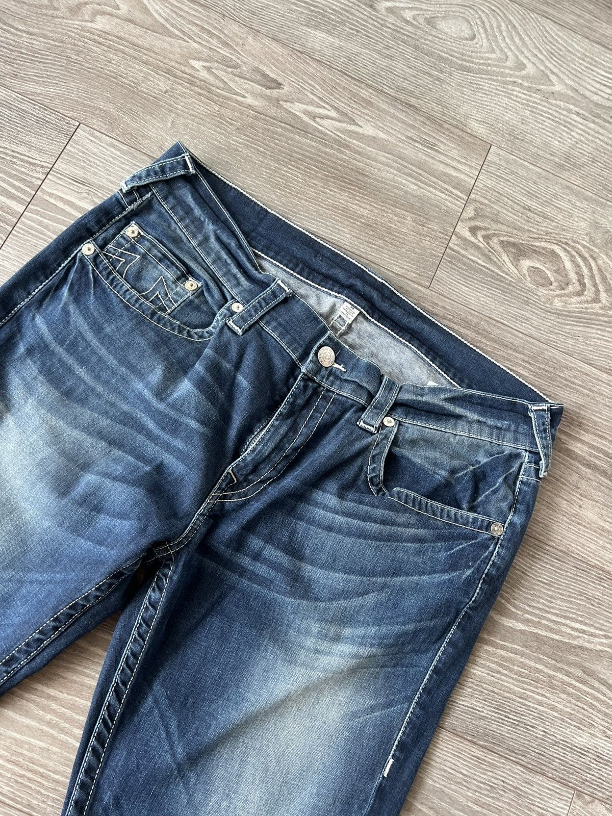 Rap Tees × True Religion × Vintage True Religion Made in Mexico Loose /Slim Bobby Denim Jeans Size US 35 - 17 Thumbnail