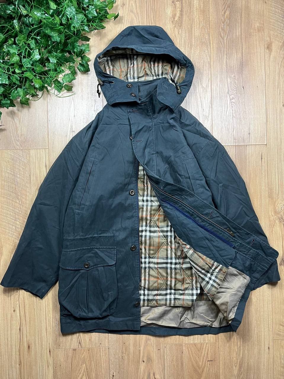 Burberry 00’s BURBERRY’S NOVA CHECK HOODED RARE COAT PARKA OLD MONEY Size US M / EU 48-50 / 2 - 1 Thumbnail