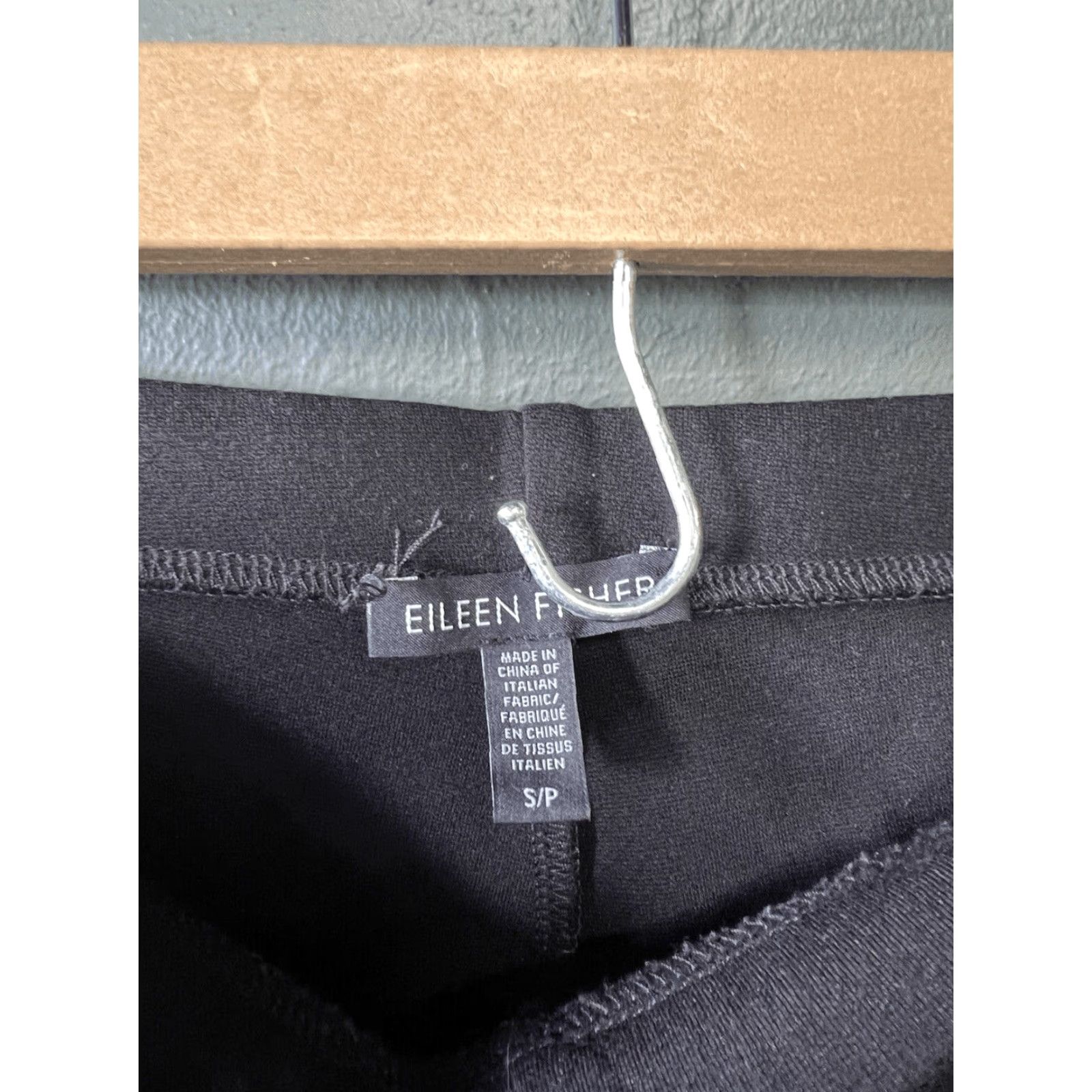 Eileen Fisher VINTAGE Eileen Fisher Womens Black Cropped Pant Pull On Stretch Small Petite S XS? Size 28" / US 6 / IT 42 - 3 Thumbnail