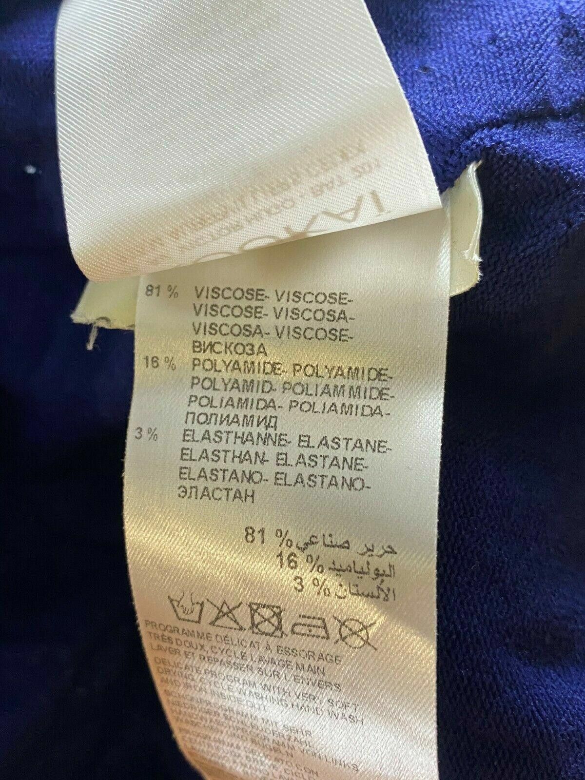 Kokaine Ladies Kookai Blue V-Neck Viscose Cardigan Sweater Size 3 Size M / US 6-8 / IT 42-44 - 10 Thumbnail