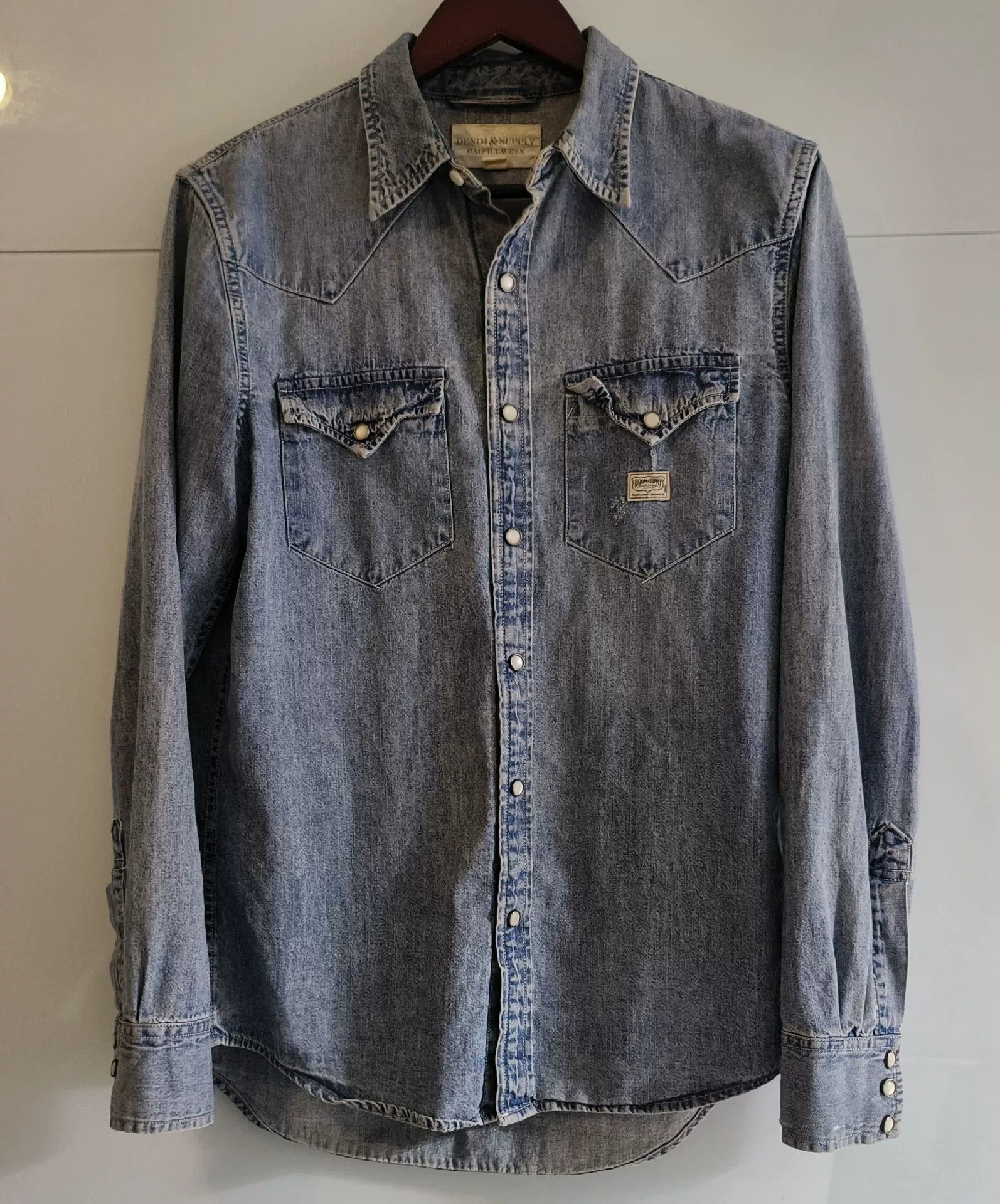 RRL Ralph Lauren Vintage Denim Supply RL Gradient Shirt Size US S / EU 44-46 / 1 - 1 Thumbnail