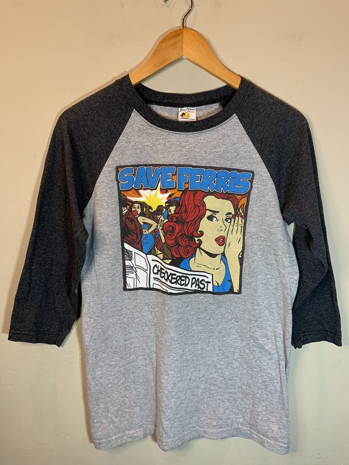 Band Tees RARE* Save Ferris Checkered Past Album Ska Punk Raglan Shirt Size US S / EU 44-46 / 1 - 1 Thumbnail