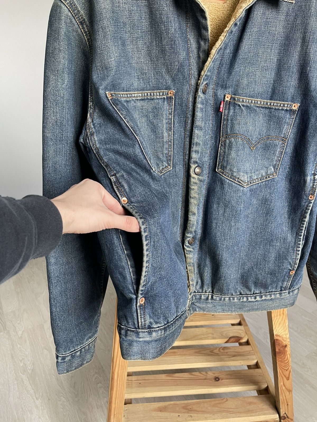 Levi's Vintage Levi's Fur Lined Denim Sherpa Trucker Jacket 71511 Size US L / EU 52-54 / 3 - 12 Thumbnail
