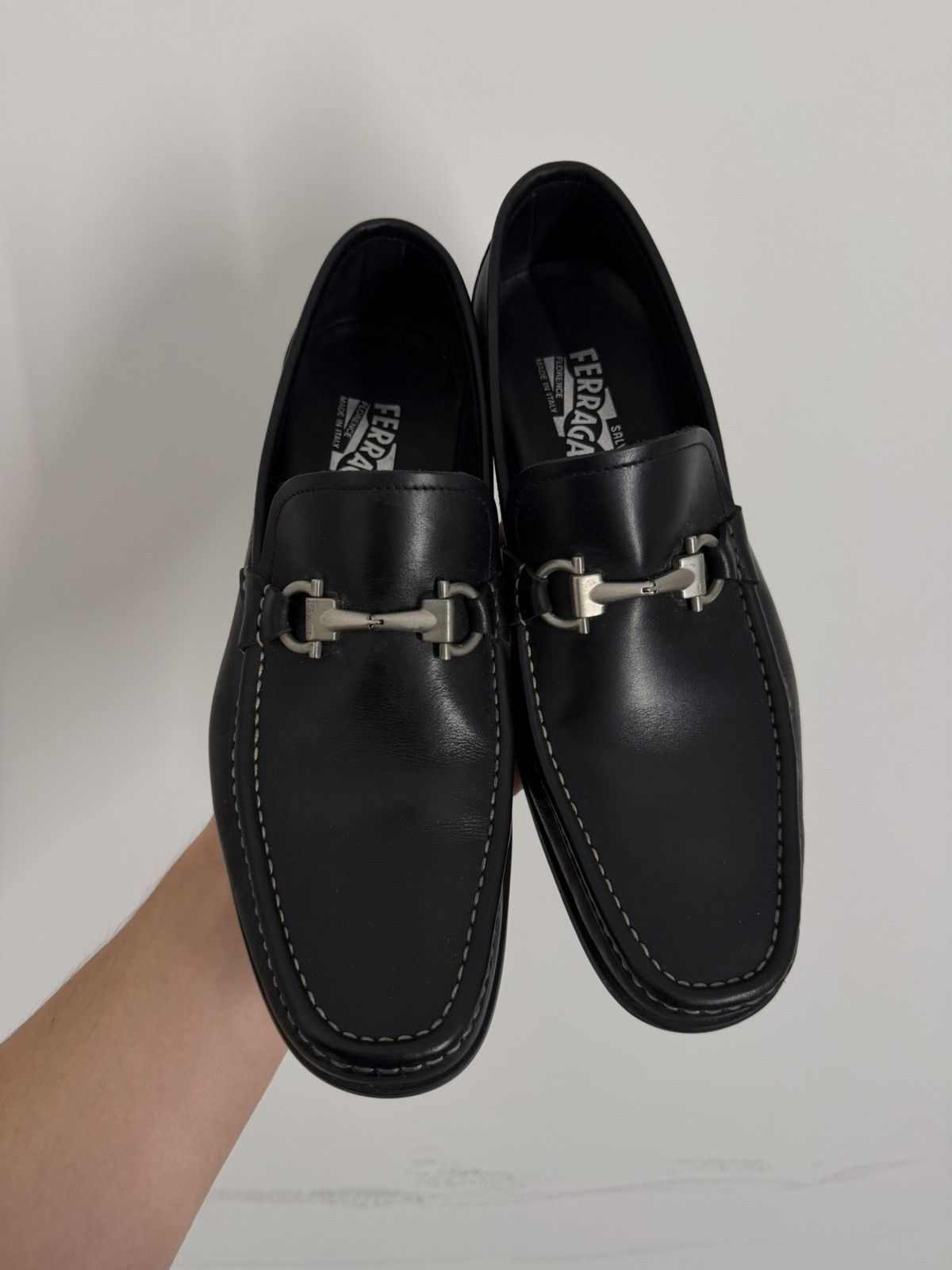 Salvatore Ferragamo Vintage Salvatore Ferragamo Metal Buckle Leather Moccasins Size US 8 / EU 41 - 2 Thumbnail