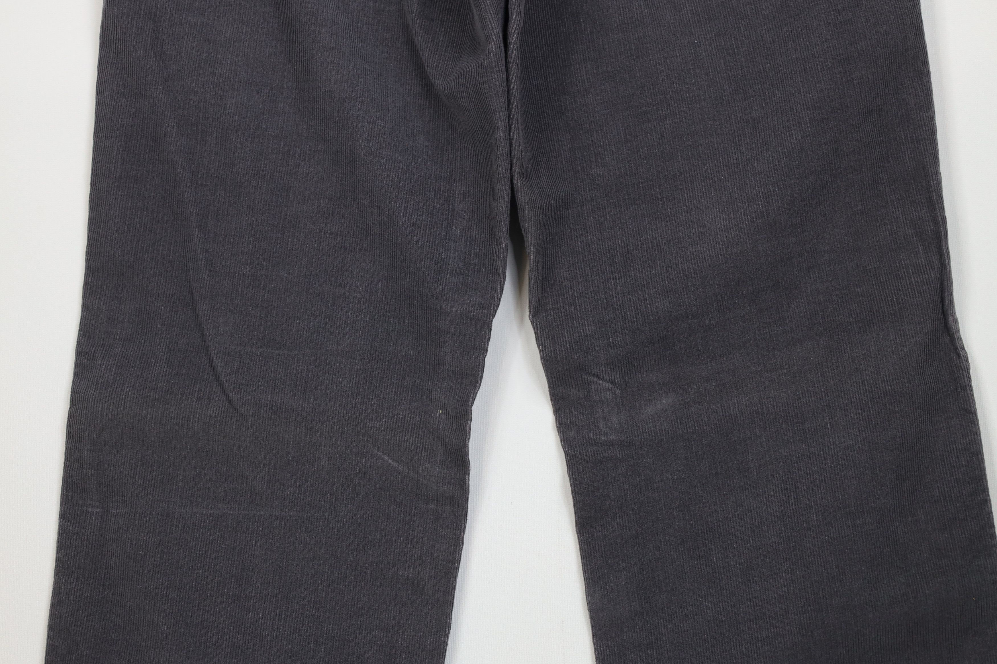 Lands' End Vintage 80s Lands End Wide Leg Corduroy Pants Gray USA Size US 32 / EU 48 - 12 Thumbnail