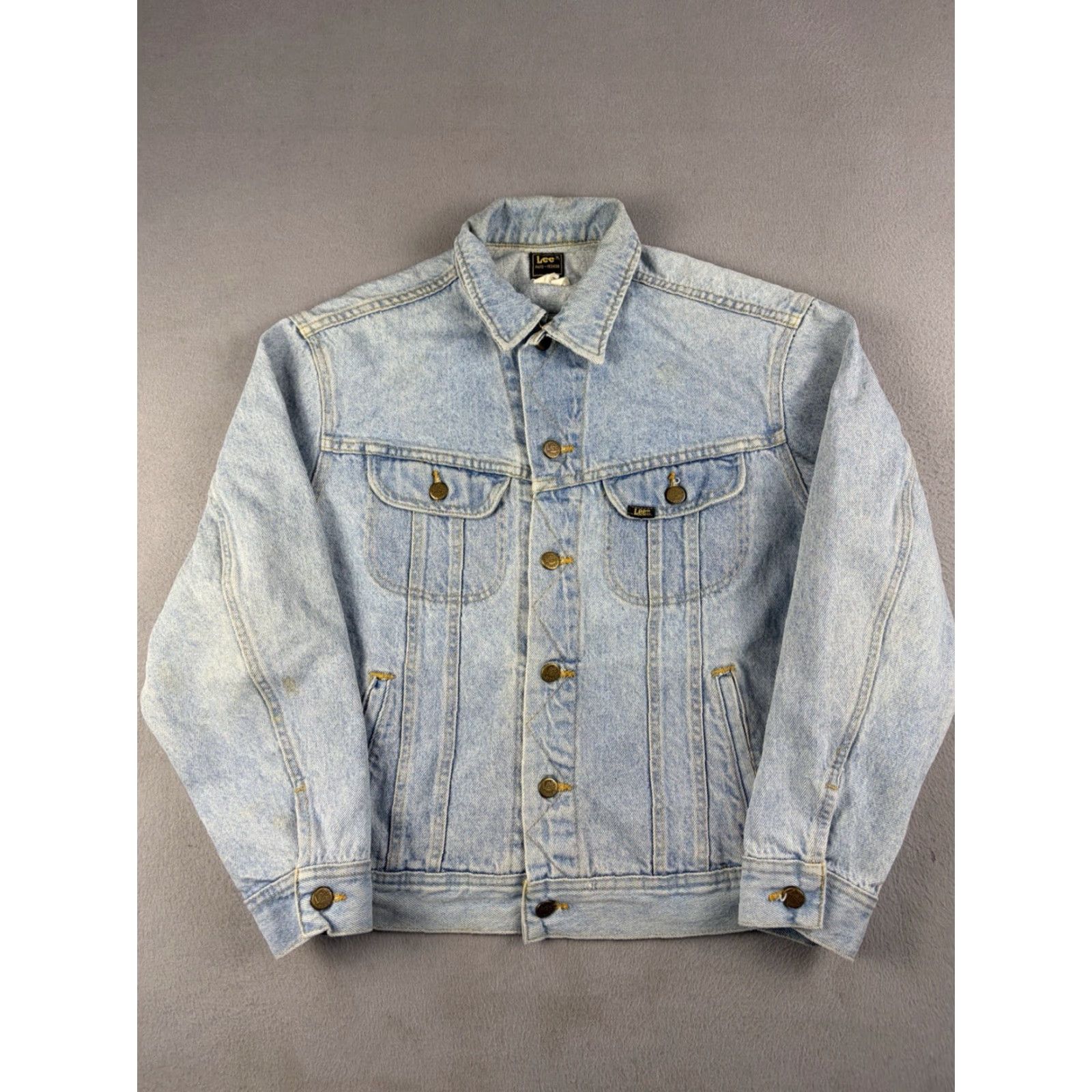 Lee VINTAGE Lee Denim Jacket Men’s M Blue 90s New Orleans Hard Rock Cafe Embroidered Bomber USA Button Size US M / EU 48-50 / 2 - 2 Thumbnail