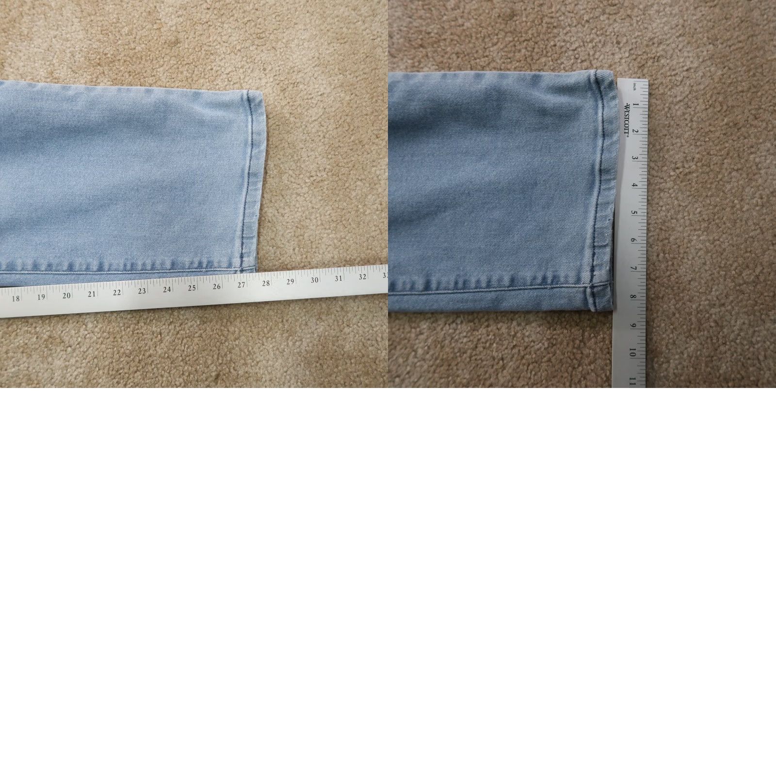 Vintage VINTAGE not, LuLaRoe Jeans High Rise Women 32 Blue Denim Straight 5-Pocket Stretch Comfort Size 24" / US 00 / IT 34 - 9 Thumbnail