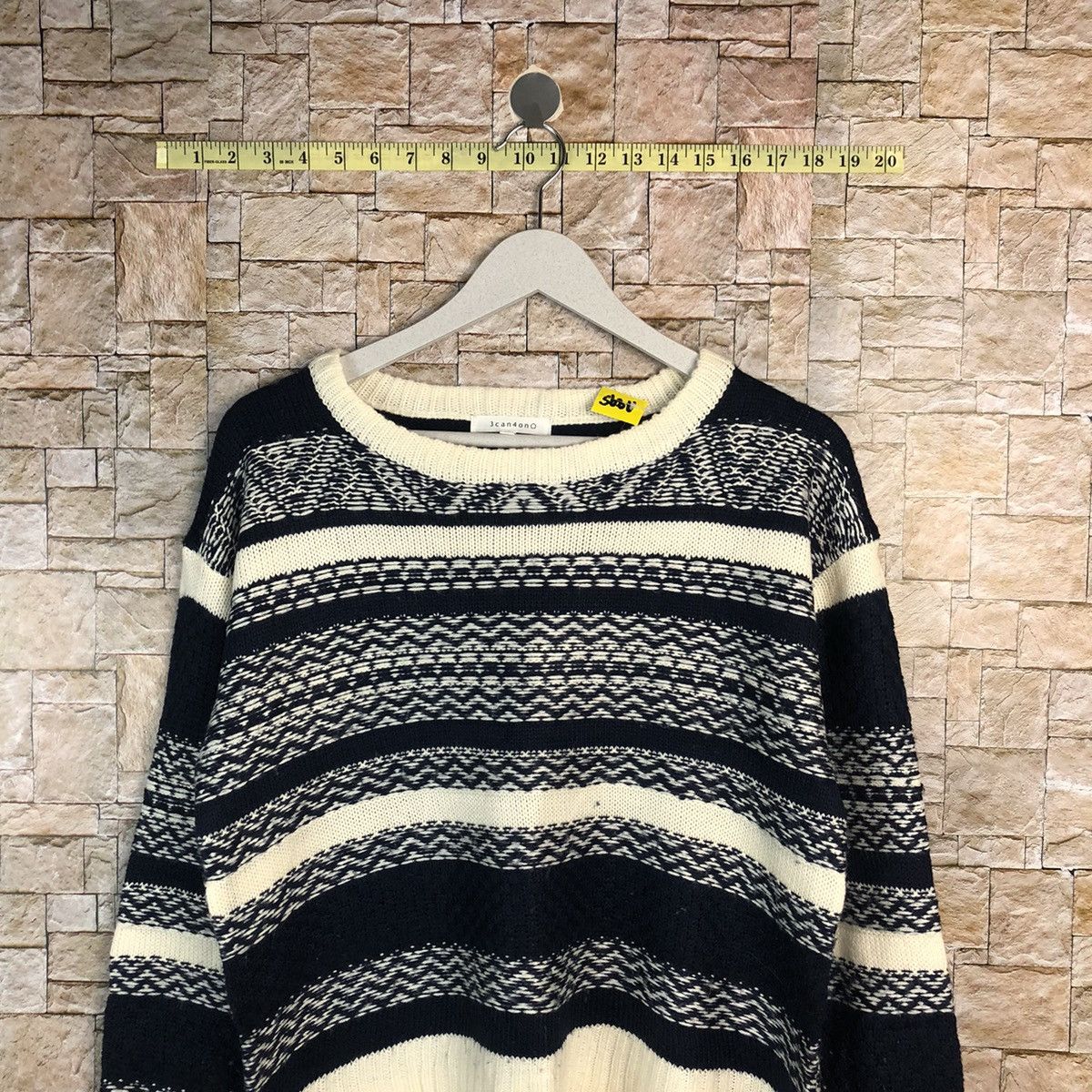 Homespun Knitwear 3 Can 4 Ono Dark Blue stripe Knitwear #A895 Size S / US 4 / IT 40 - 2 Thumbnail
