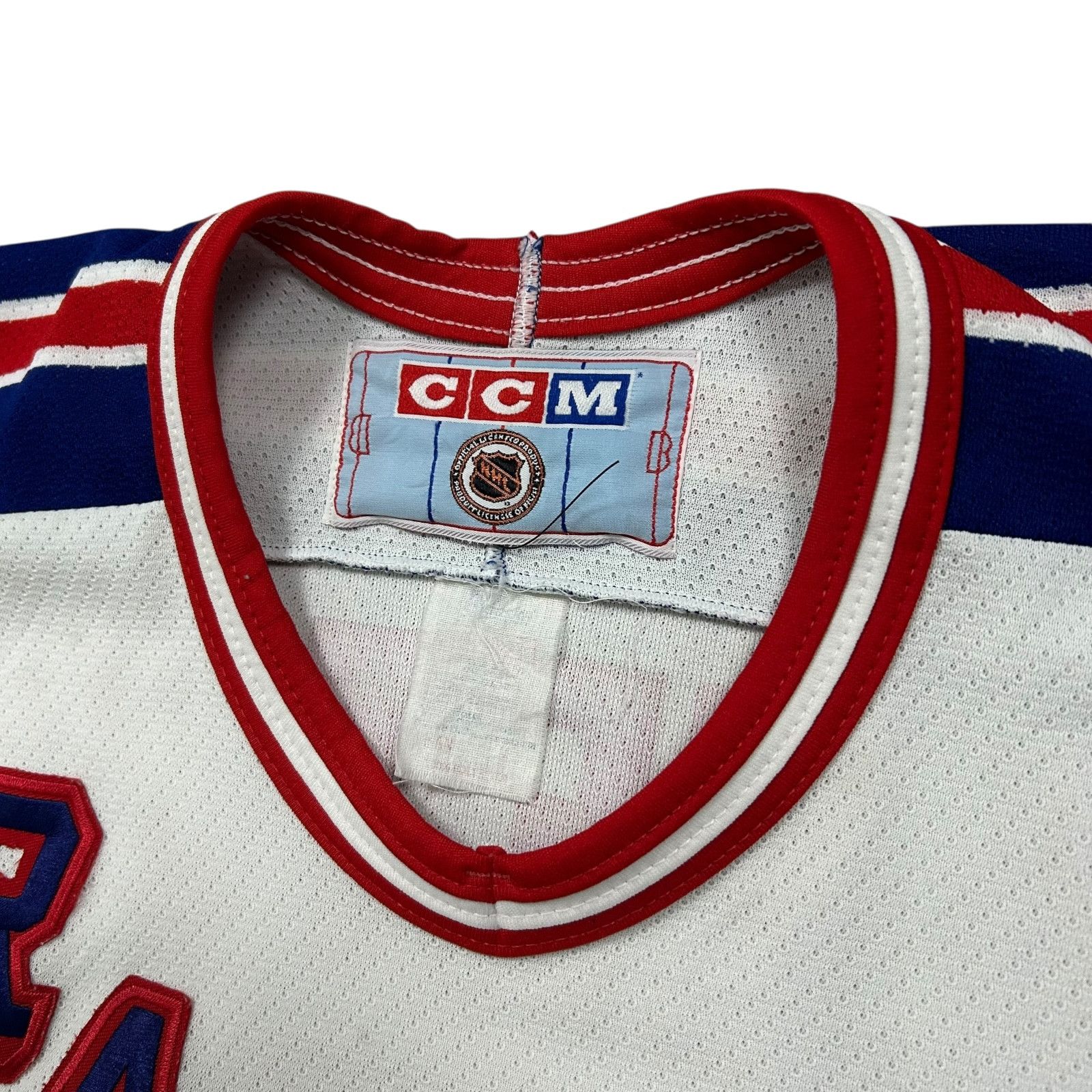NHL VTG 90s NHL NEW YORK RANGERS BRIAN LEETCH CCM HOCKEY JERSEY Size US M / EU 48-50 / 2 - 7 Thumbnail
