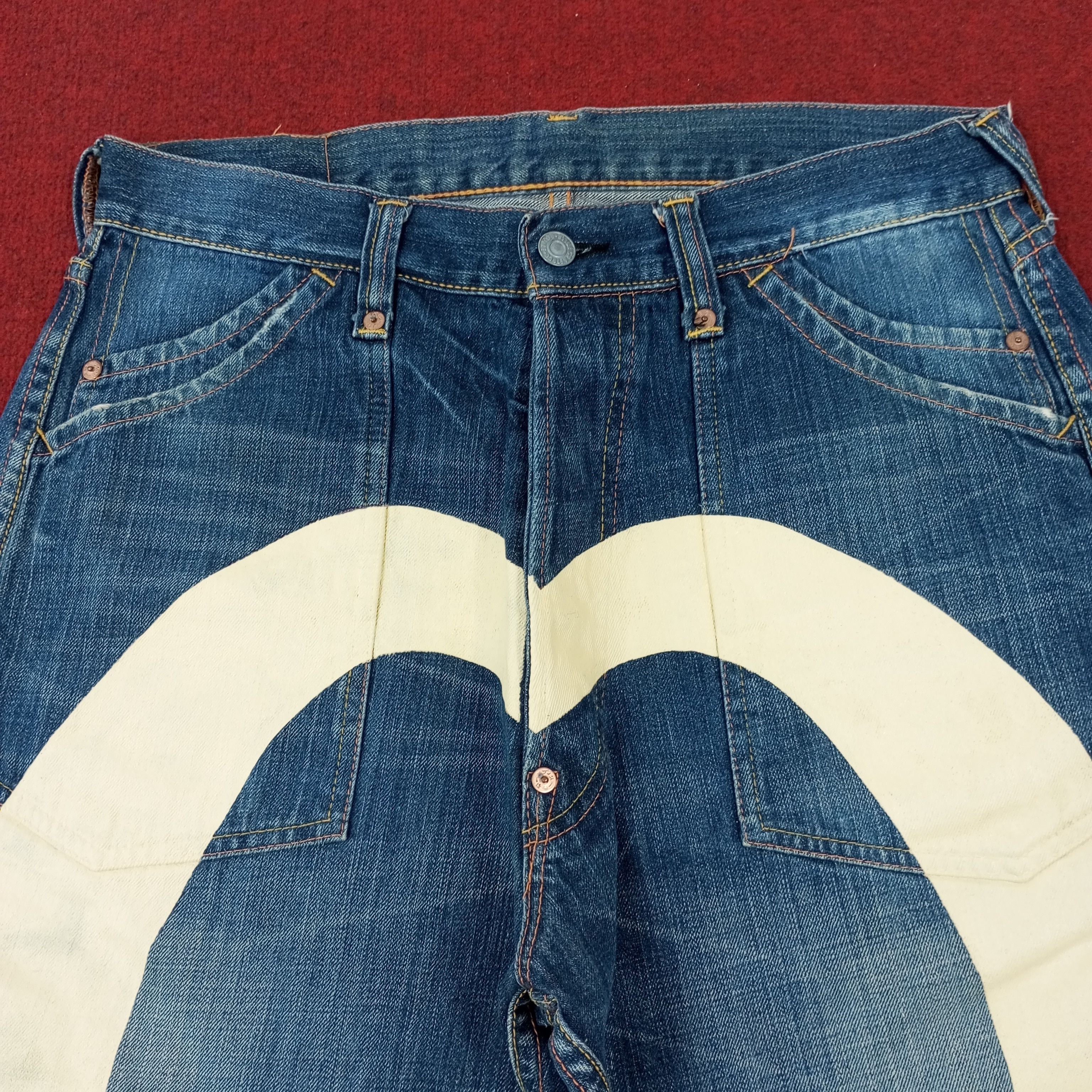 Evisu Evisu Japanese Brand Fashion Style Custom Daicock Jeans Size US 31 - 2 Thumbnail