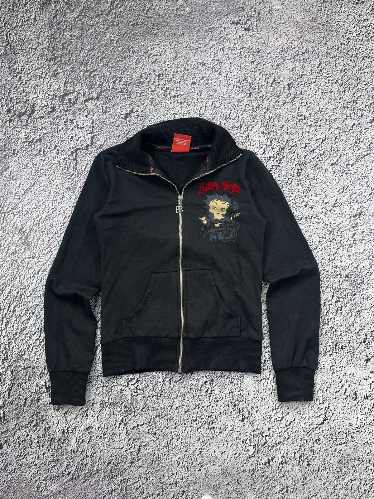 Japanese Brand Vintage Betty Boop Rhinestones Zip Up streetwear rare Size US M / EU 48-50 / 2 - 2 Thumbnail