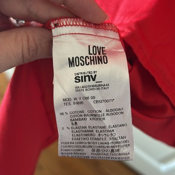 Love Moschino 🎀 Vintage LOVE MOSCHINO cut out bow details red dress 4 Size S / US 4 / IT 40 - 8 Thumbnail