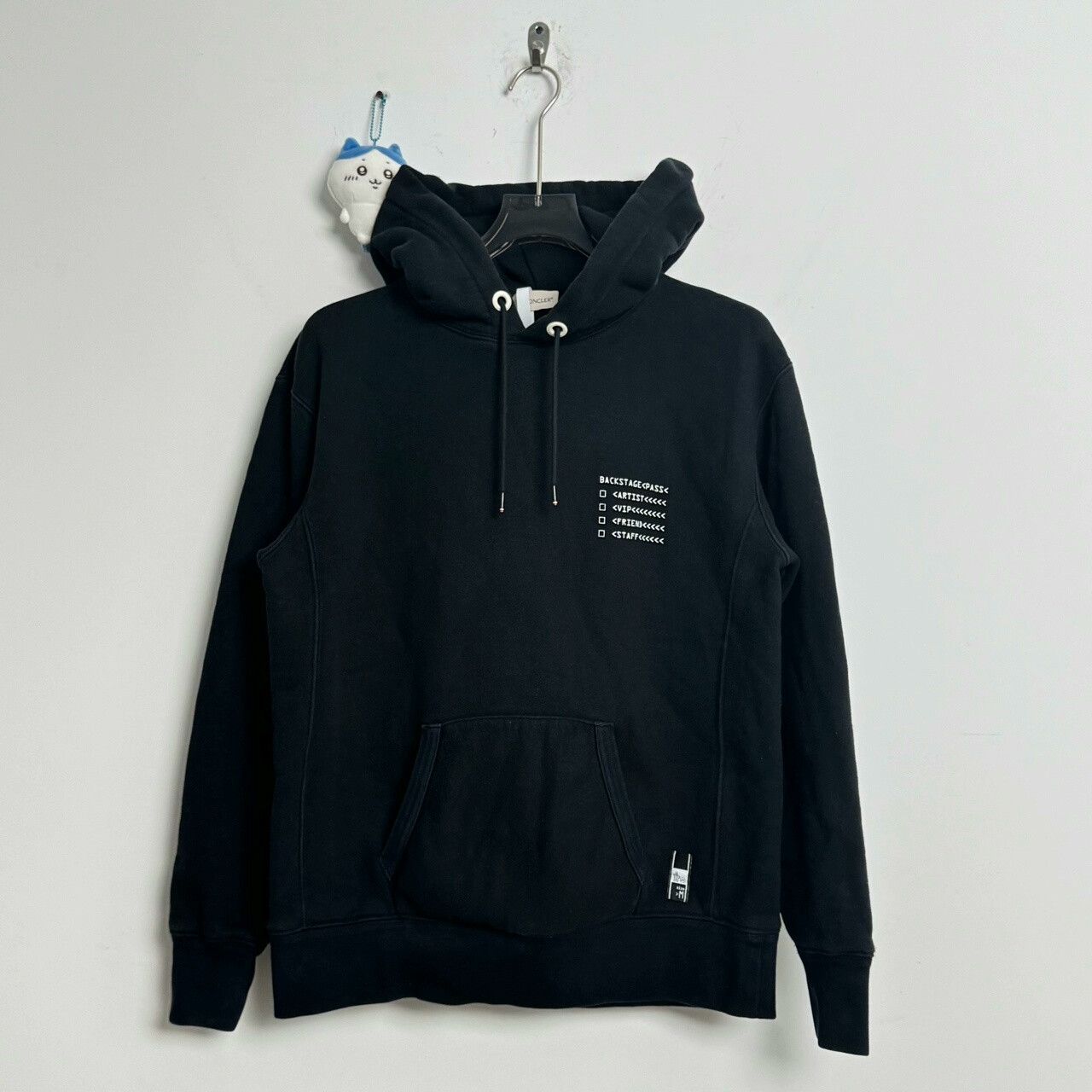 Moncler Moncler Black Logo Hoodie Size 3 Size US L / EU 52-54 / 3 - 1 Thumbnail