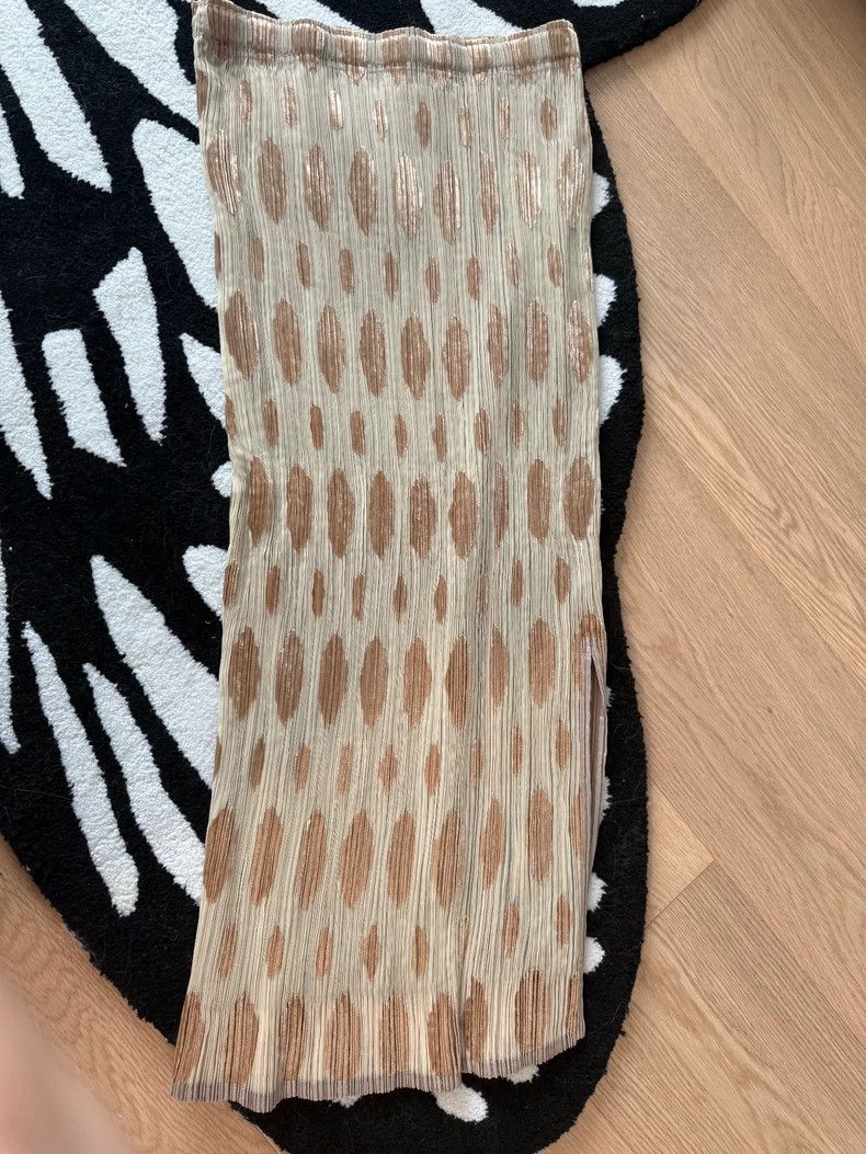Issey Miyake size:1 Double-layer polka dot skirt