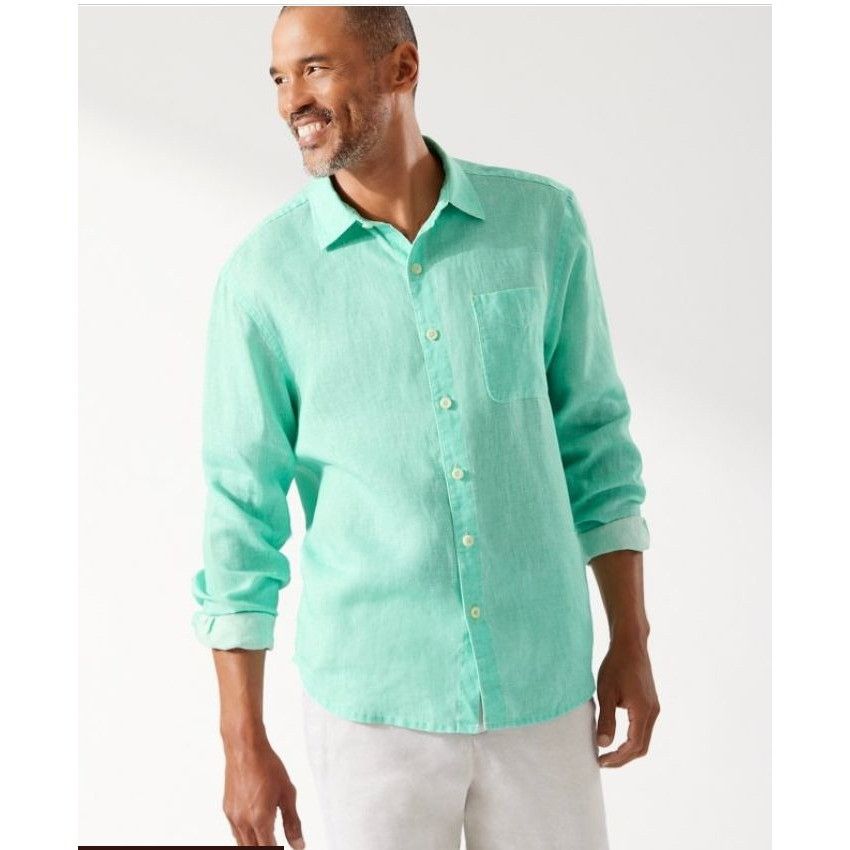 Tommy Bahama Tommy Bahama Paradise Breezer XL Linen long sleeve shirt but Size US XL / EU 56 / 4 - 1 Thumbnail