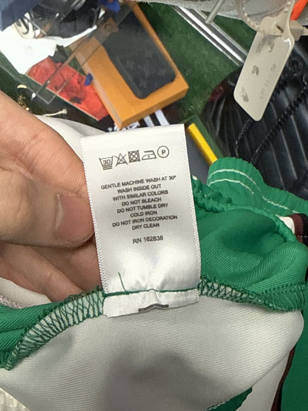 DENIM TEARS Denim Tears Green White Track Pants Size L Size US 34 / EU 50 - 10 Thumbnail