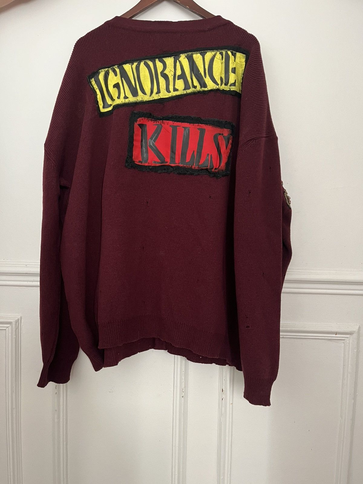 Faith Connexion Wool oversized cardigan with patches Size US XS / EU 42 / 0 - 2 Thumbnail