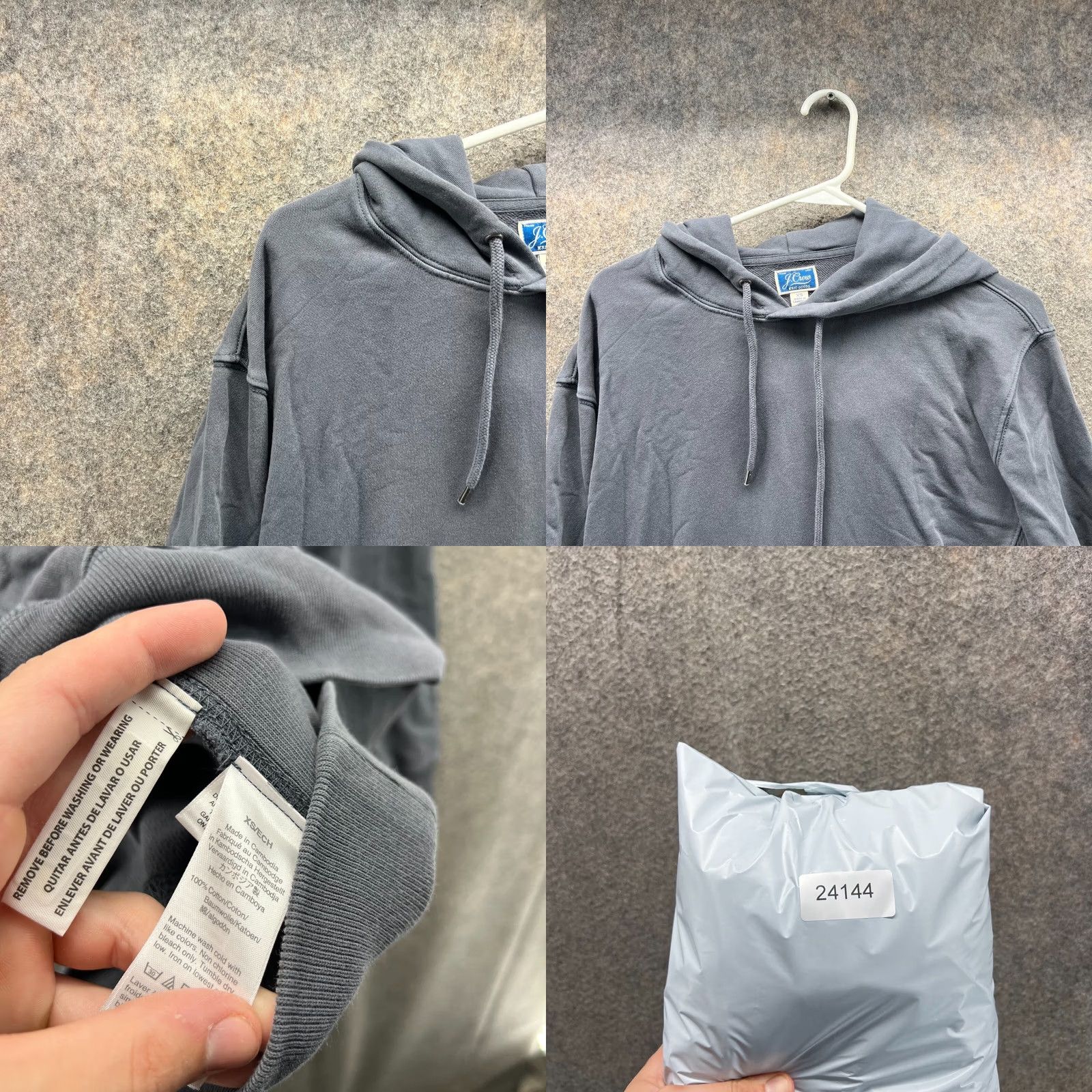 J.Crew J.CREW Sweater Men Extra Large Fleece Jacket Gray Hoodie XS Size US XS / EU 42 / 0 - 8 Thumbnail