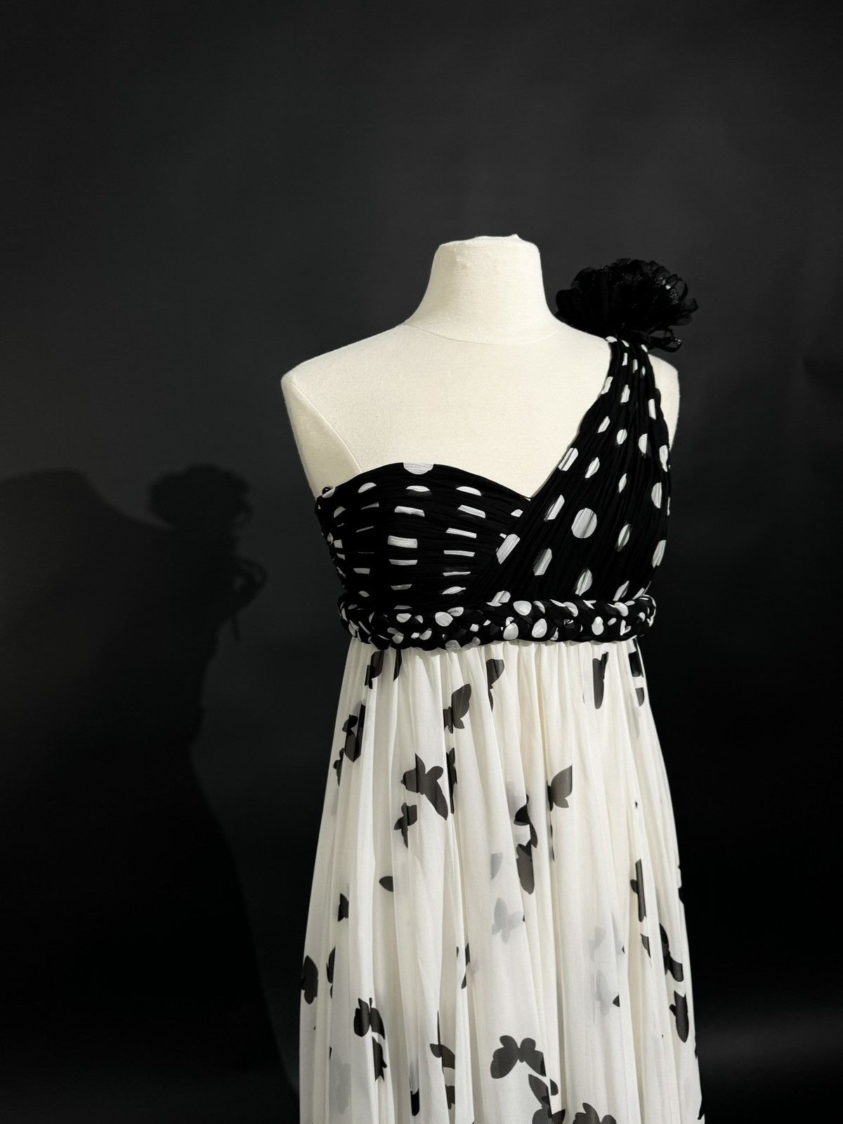 Other Brand New US 4 ANDREW GN Butterfly Print Chiffon Gown Size S / US 4 / IT 40 - 3 Thumbnail