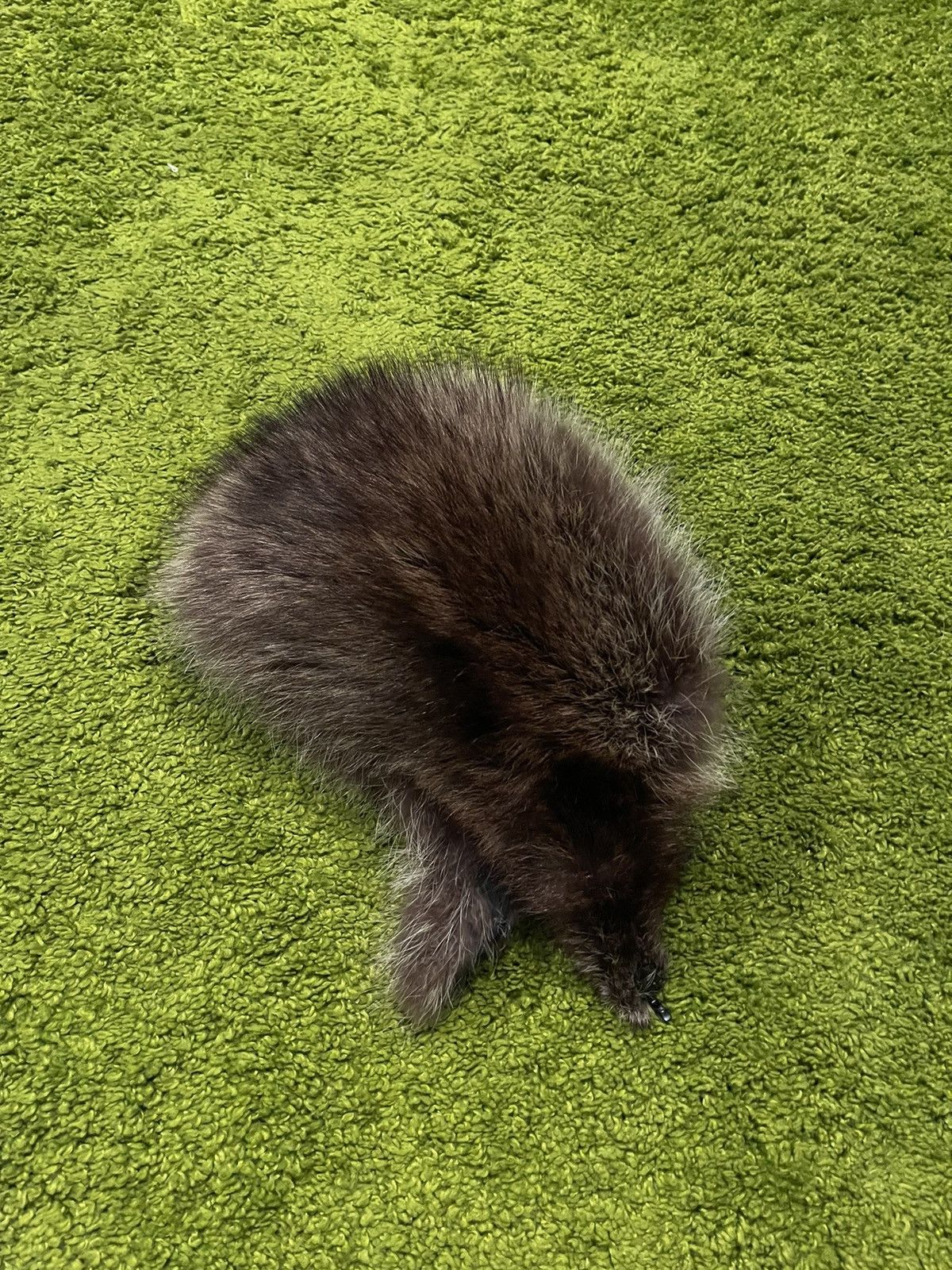 Designer × Vintage Real Fur fuzzy Ushanka trapper checker hat Y2K Size ONE SIZE - 5 Thumbnail