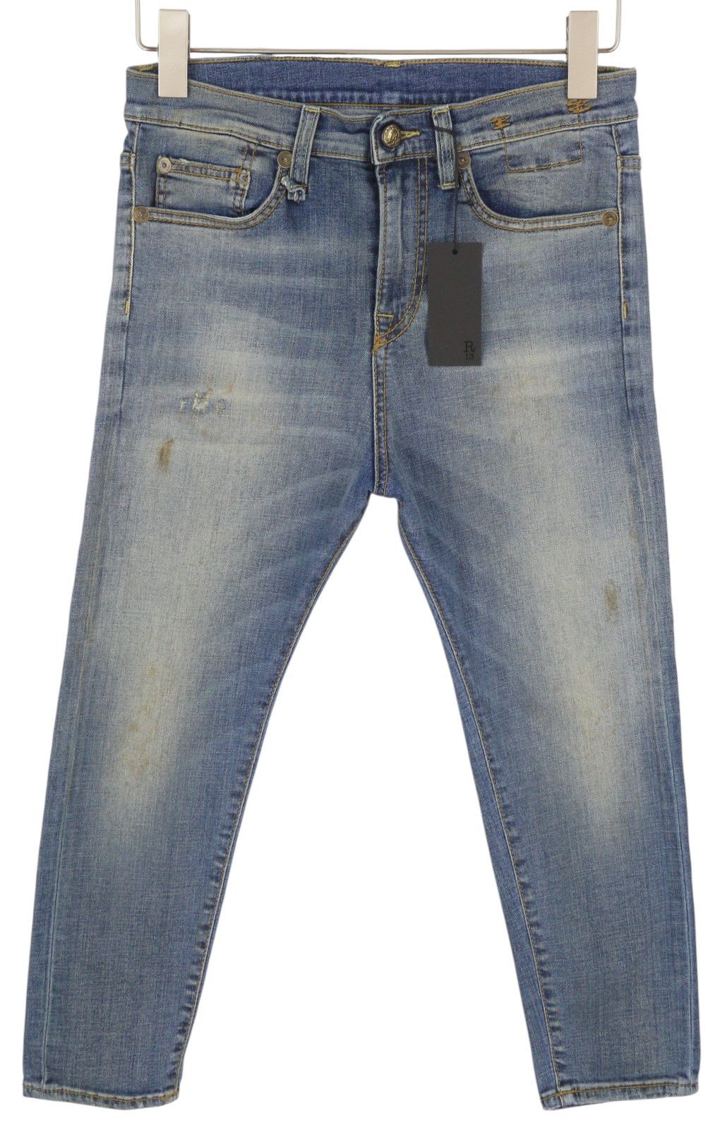 R13 THE DROP 24 Crosby Faded Dirty Look Cropped Crotch 86485 Size 24" / US 00 / IT 34 - 3 Thumbnail