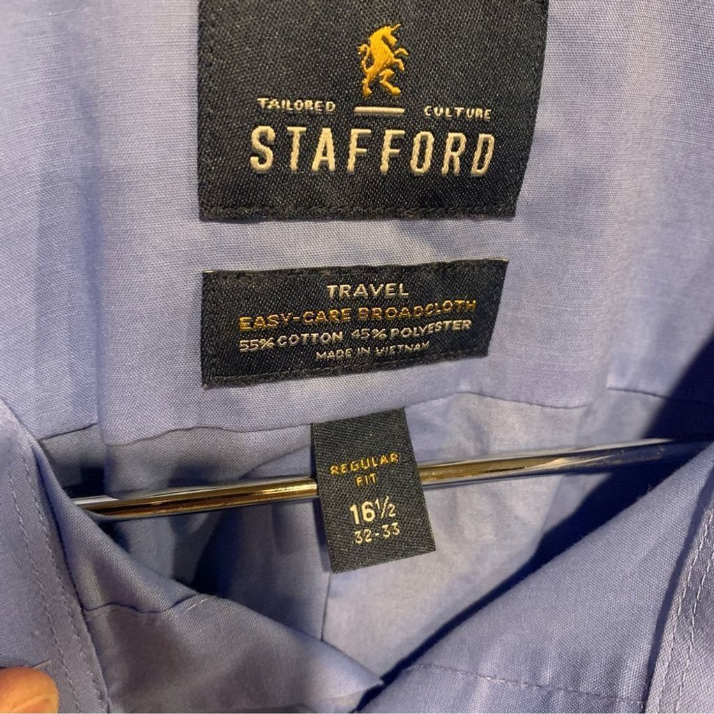 Stafford Men’s Stafford Dress Shirt Size US L / EU 52-54 / 3 - 2 Thumbnail