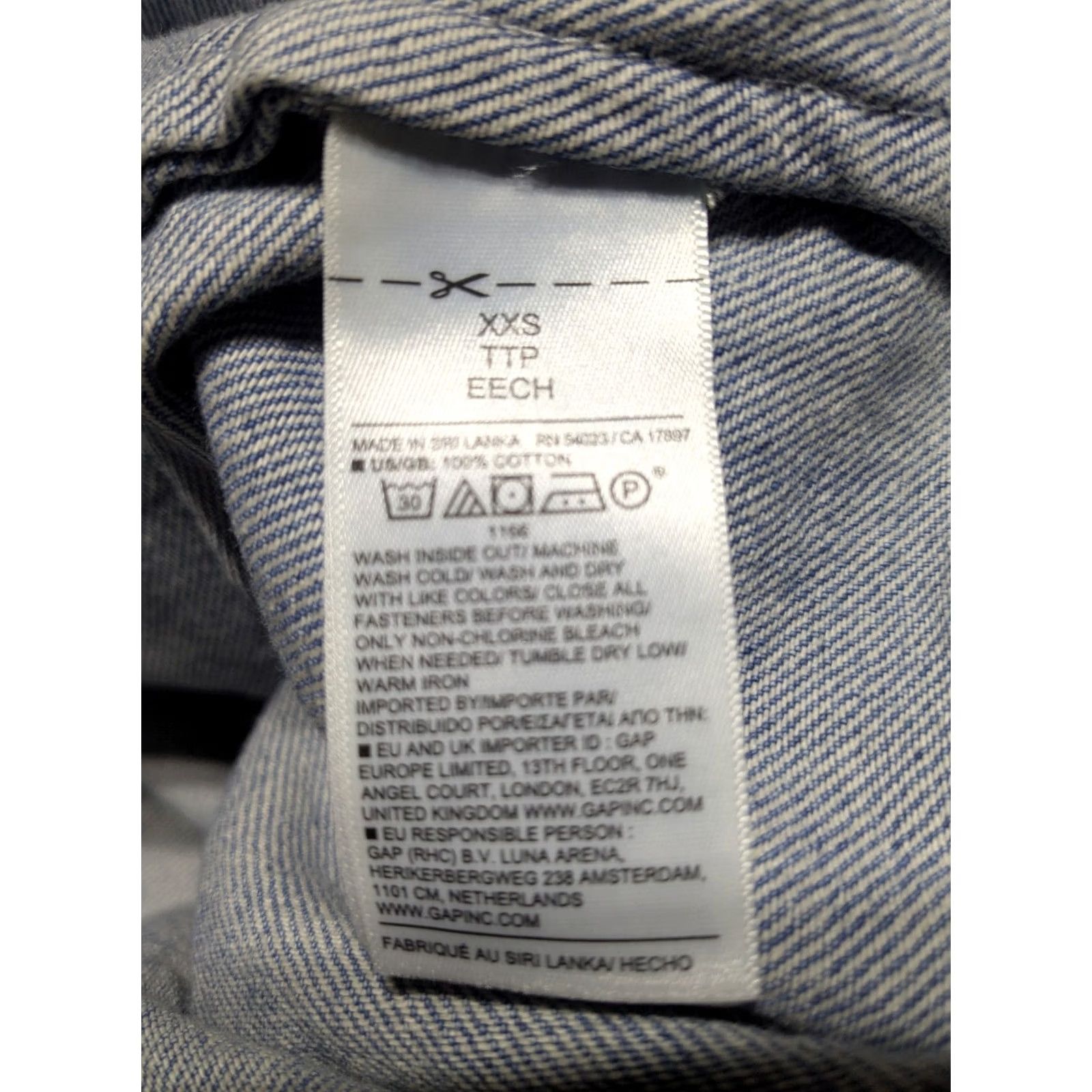 Banana Republic BANANA REPUBLIC Shirt Denim Tunic Oversized Button-Up Long Sleeve XXS Blue Women Regular Size XS-XXS Patch Pocket Utility Vintage Style Size XXS / US 00 / IT 34 - 7 Thumbnail