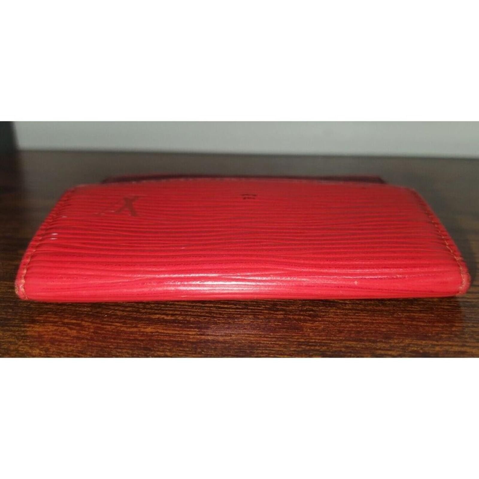 Louis Vuitton Louis Vuitton Epi Leather Castilian Red Wallet Spain M63587 Size ONE SIZE - 12 Thumbnail