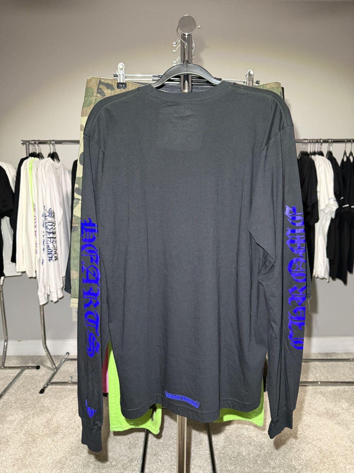 Chrome Hearts Chrome Hearts 1988 Black Blue Neck Logo Longsleeve Size US L / EU 52-54 / 3 - 2 Thumbnail