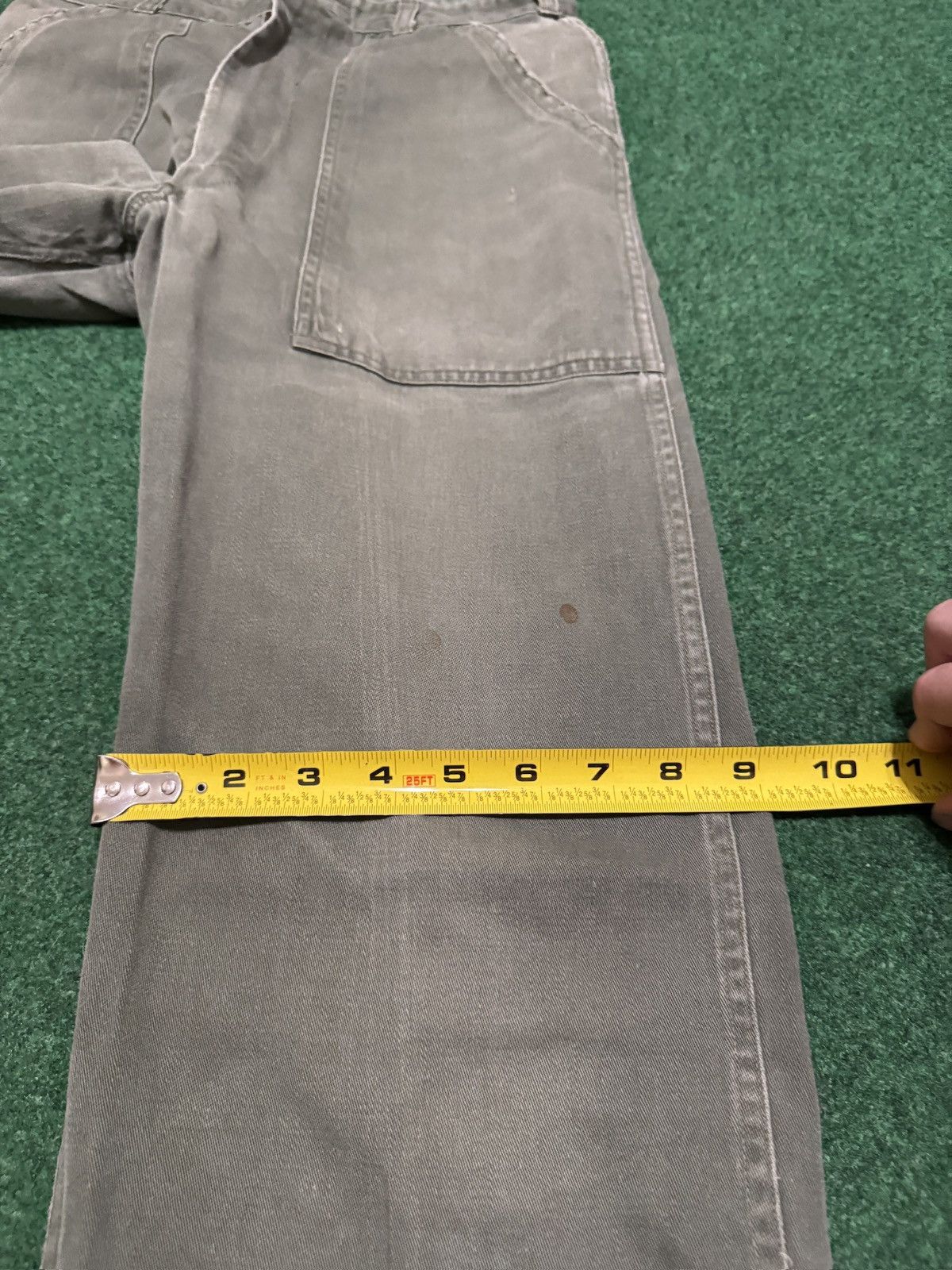 Vintage Vtg 60s OG 107 Military Green Sateen Baker Fatigues Pants Size US 28 / EU 44 - 8 Thumbnail