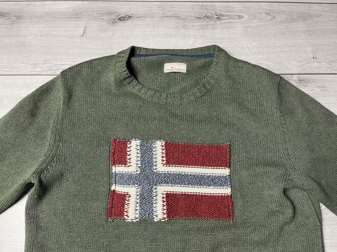 Napapijri Napapijiri sweater flag logo size Large Size US L / EU 52-54 / 3 - 3 Thumbnail