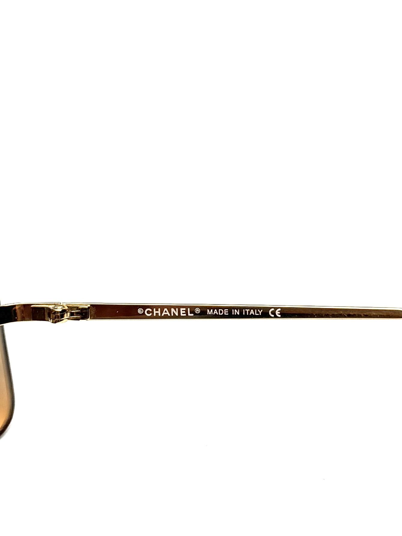 Chanel Iconic Chanel 4017 Rimless Gradient Orange Sunglasses Size ONE SIZE - 9 Thumbnail