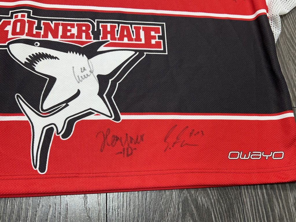 NHL Owayo Kolner Haie #35 Andreas RENZ Signed Ice Hockey Jersey Size US XL / EU 56 / 4 - 4 Thumbnail