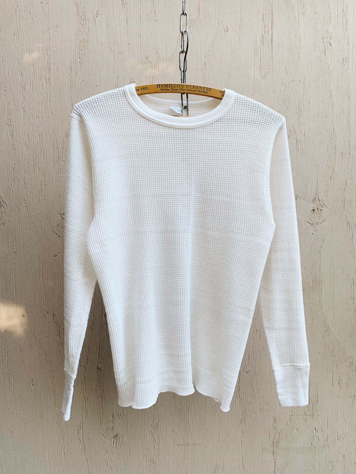 Vintage 1970s BOXY Thermal Knit L/S Shirt Distressed WCC Grunge ERD Size US M / EU 48-50 / 2 - 1 Thumbnail