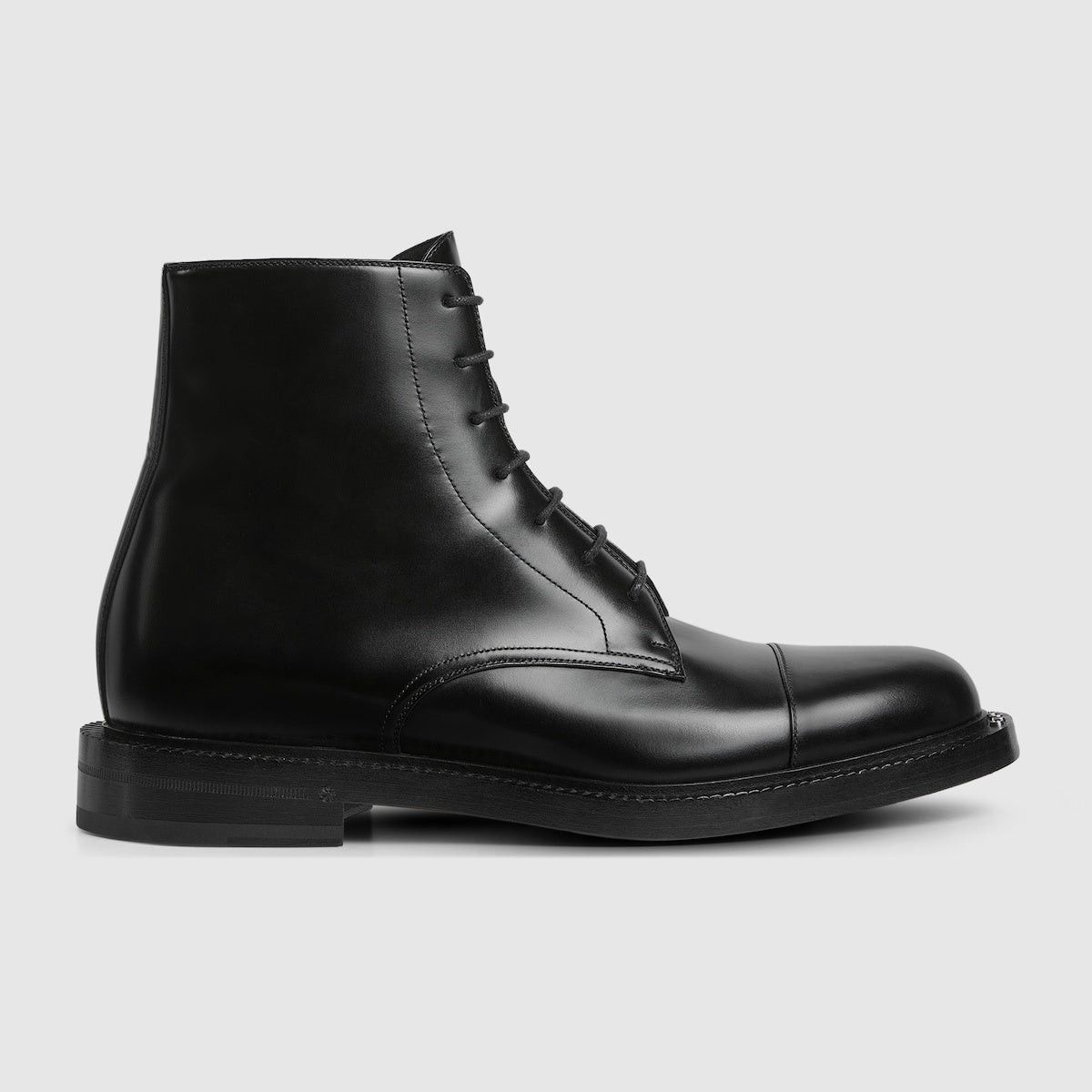 Gucci Gucci metal script detail Lace up Boots SIZE 12 Size ONE SIZE - 1 Thumbnail