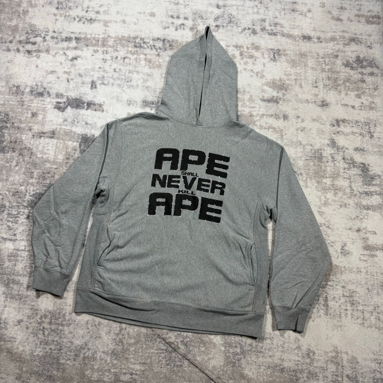 Bape × Nigo Authentic Bape 2000’s Rhinestone ASNKA Hoodie L Size US L / EU 52-54 / 3 - 1 Thumbnail