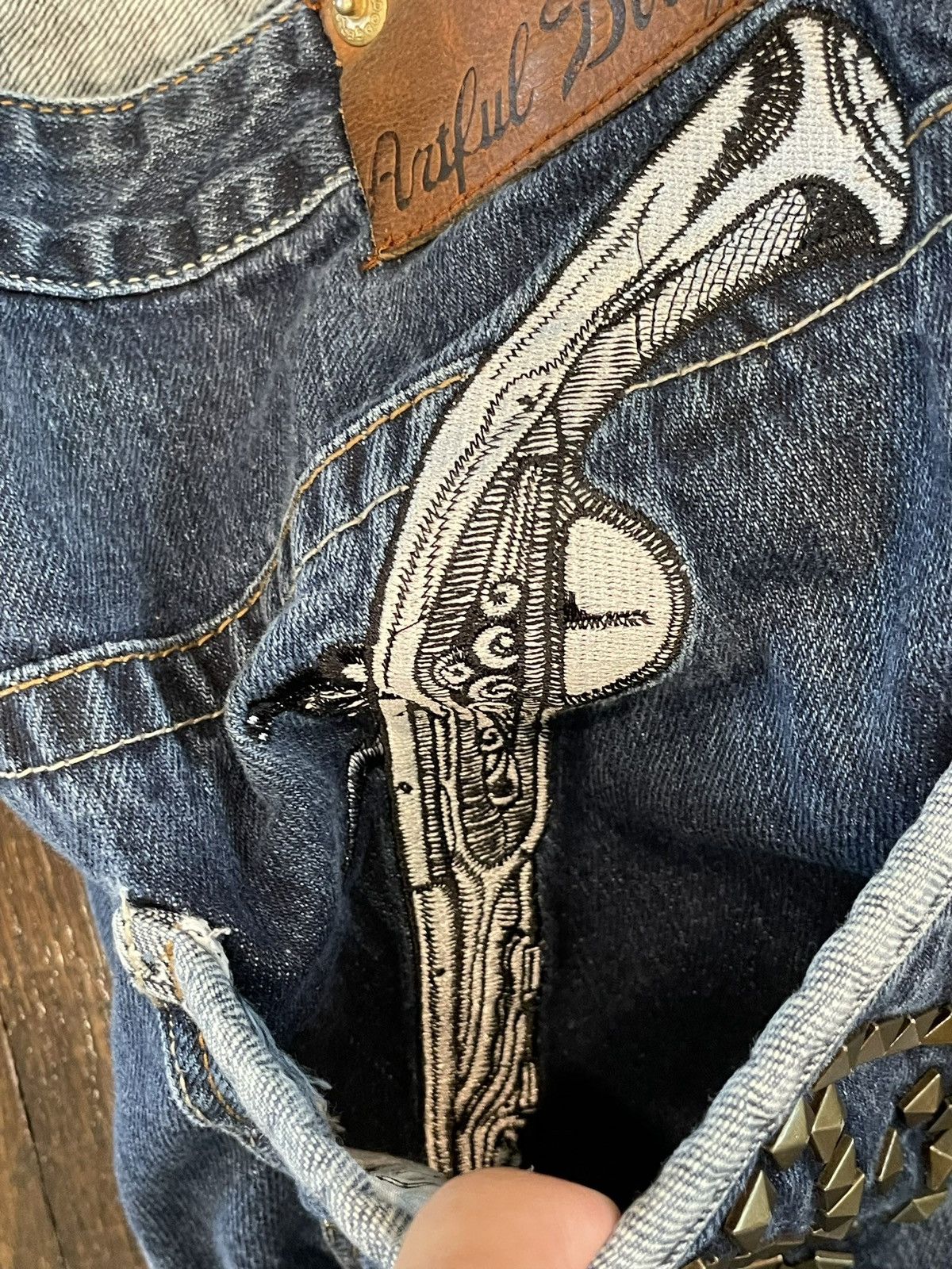 Other Rare vintage Y2K studded jeans Size US 36 / EU 52 - 5 Thumbnail