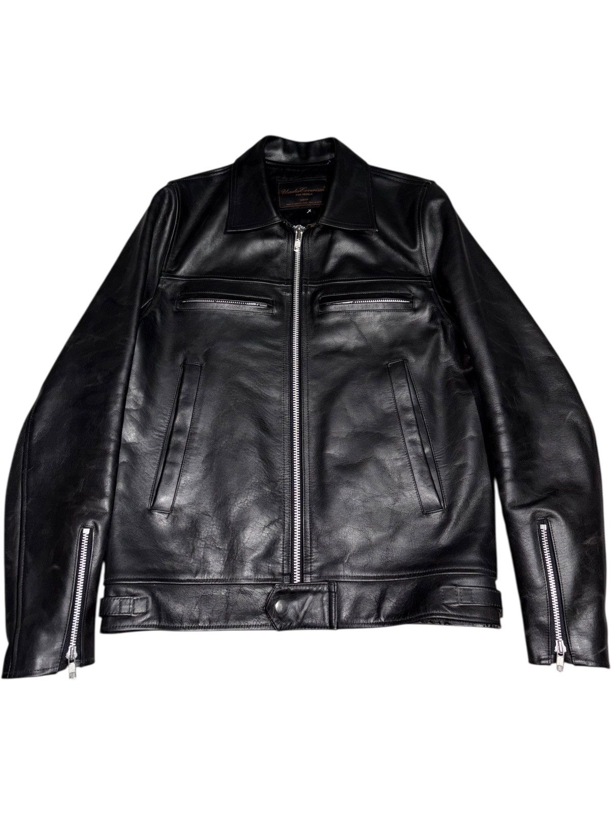 Undercover AW02 Undercover Witch Cell division Jacket Biker moto racer Size US M / EU 48-50 / 2 - 1 Thumbnail