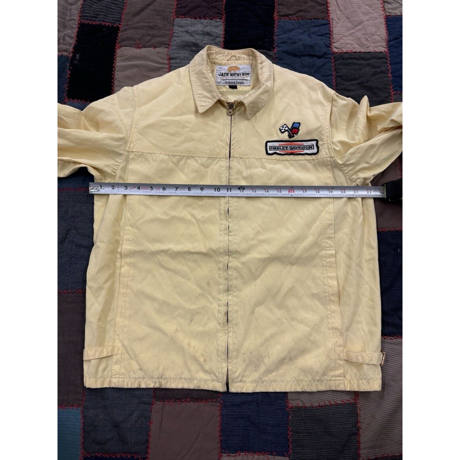 Harley Davidson Vintage 70s Pastel Yellow Harley Davidson Lightweight Zip LT Size US L / EU 52-54 / 3 - 6 Thumbnail