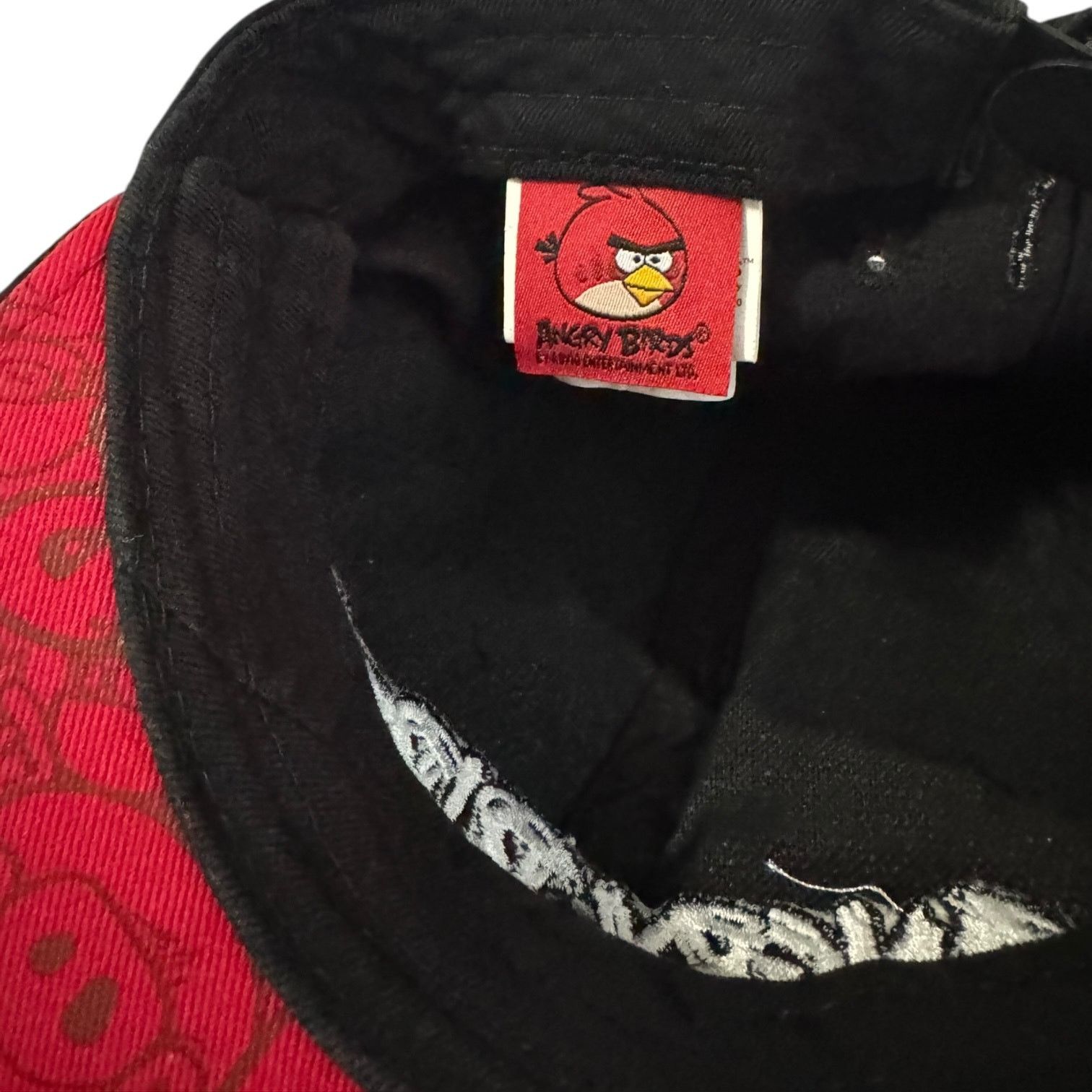 Other Angry Birds Flat Brim Snapback Cap Black Red White Size ONE SIZE - 2 Thumbnail