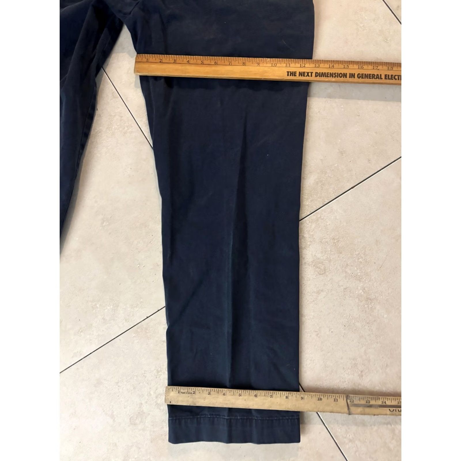Polo Ralph Lauren Polo Ralph Lauren Preston Chino Pants Mens 36x32 Blue Cotton Flat Front Casual Pants Size US M / EU 48-50 / 2 - 8 Thumbnail