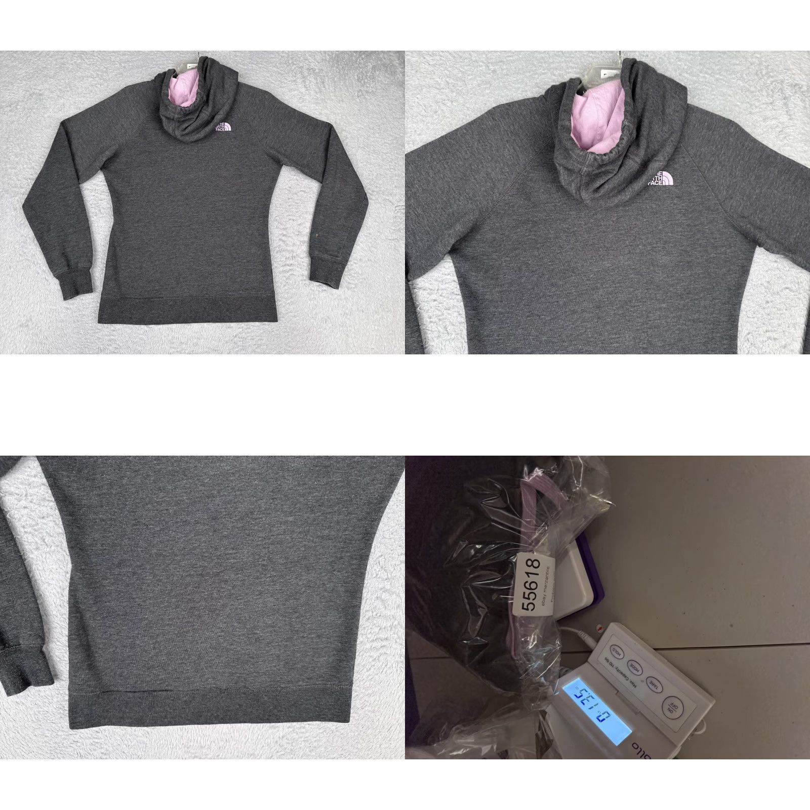 The North Face The North Face Hoodie Womens Small Gray Rocky Mountain Graphic Pullover Fleece Size S / US 4 / IT 40 - 9 Thumbnail