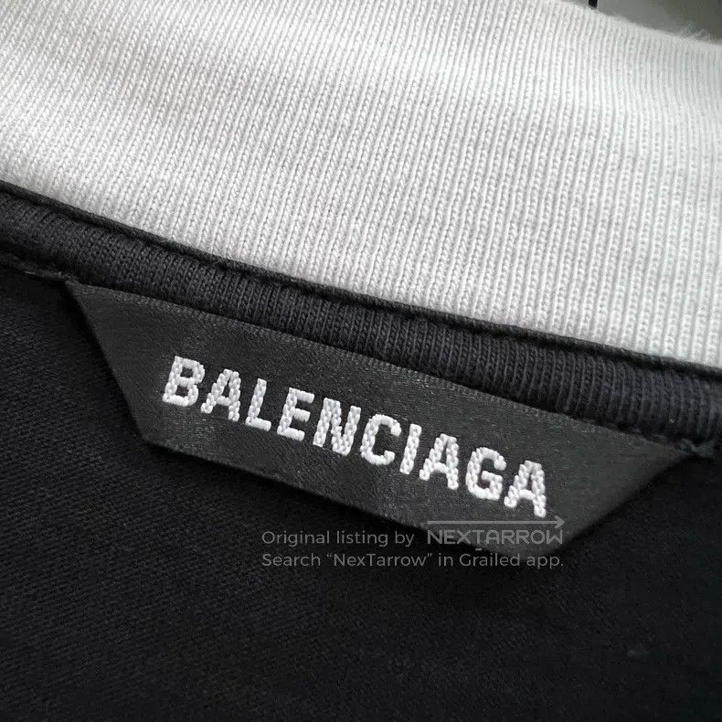 Balenciaga Balenciaga Fake two-piece printed logo short sleeve Size US S / EU 44-46 / 1 - 3 Thumbnail